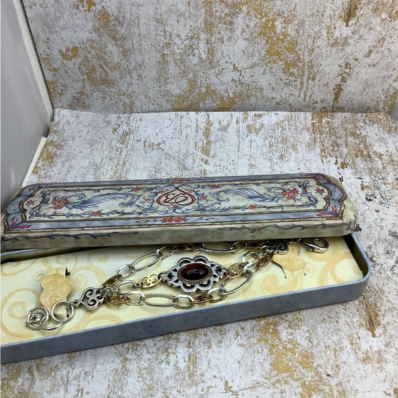 Brighton Tigers Eye Gold and Silver Bracelet in Tin - Picture 4 of 7